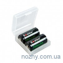 Комплект аккумуляторных батарей Soshine LiPo RCR123 3.7V 700mAh Protected